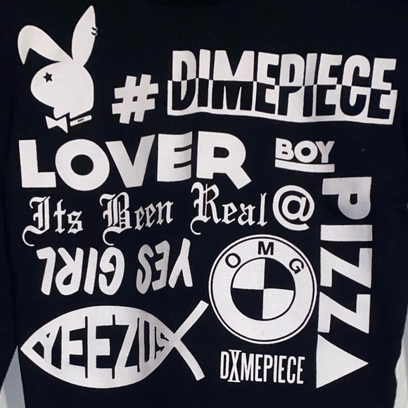 Dimepiece LA Verbage Crop Turtleneck - Picture 2 of 4